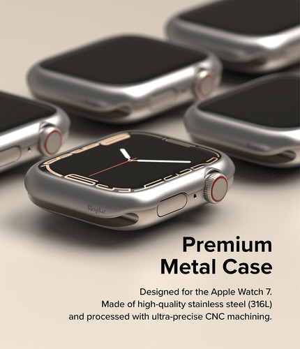 Pour Apple Watch Series 9, 8, 7, SE 45 mm, 40 mm étui protection cadre lunette annulaire - Photo 122 sur 268