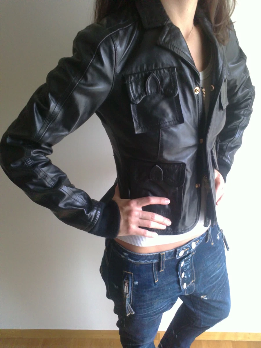 Authentic DSQUARED Leather Jacket size 40