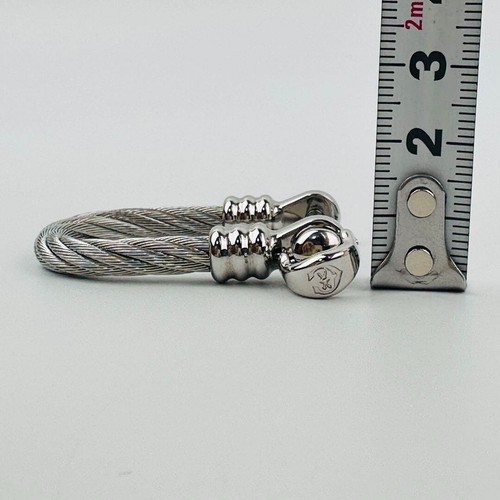 Philippe Charriol Stainless Steel Cable Keyring Keyholder With Box Used Mint - Picture 20 of 24