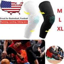 Basketball Knee Pads Long Sleeve Sport Protector Gear Honeycomb Crashproof