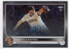 2022 Topps Chrome Kervin Castro Rookie Auto Autograph RC #RA-KC Giants