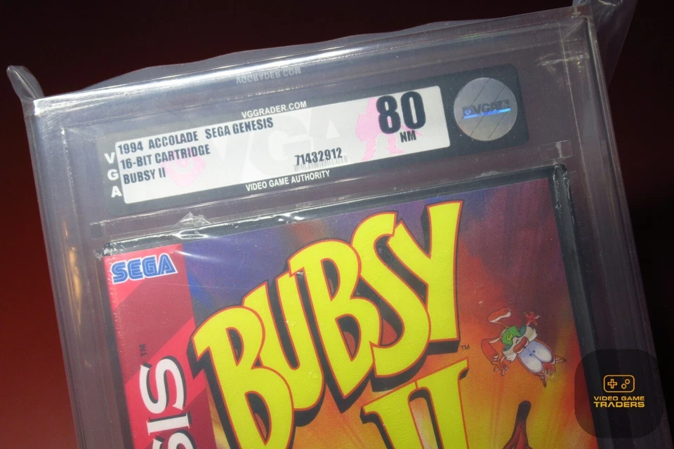 SILVER VGA Graded 80! - Bubsy II 2 (Sega Genesis 1994) NEW! - RARE! - Image 4 of 4