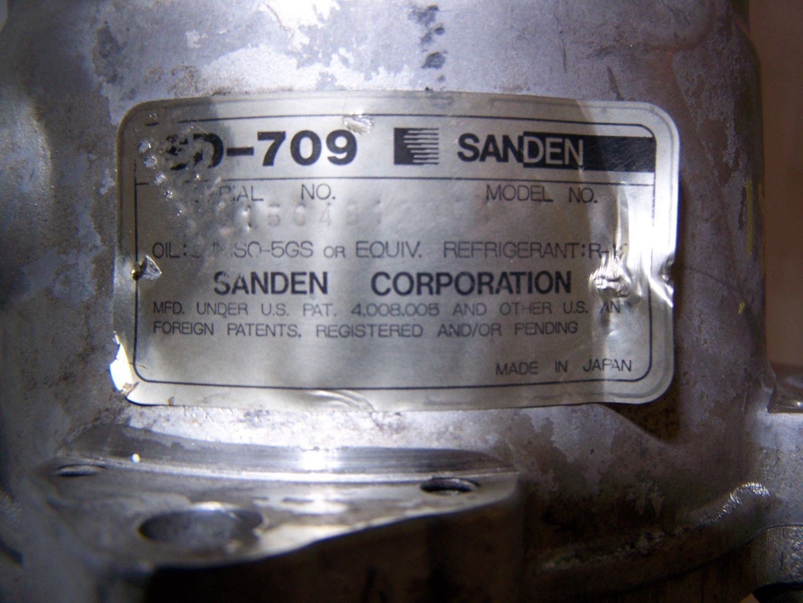 Ferrari 355 F355 348 A/C Pump AC Air Conditioning Compressor OEM SANDEN SD-7505