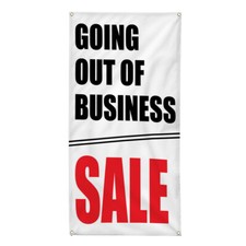 Vertical Vinyl Banner Multiple Sizes Business Weatherproof Industrial Yard Signs
