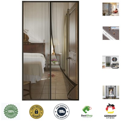 Leichtes Magnet-Fliegengitter 100 x 210 cm - Einfach zu montieren, ohne Bohren