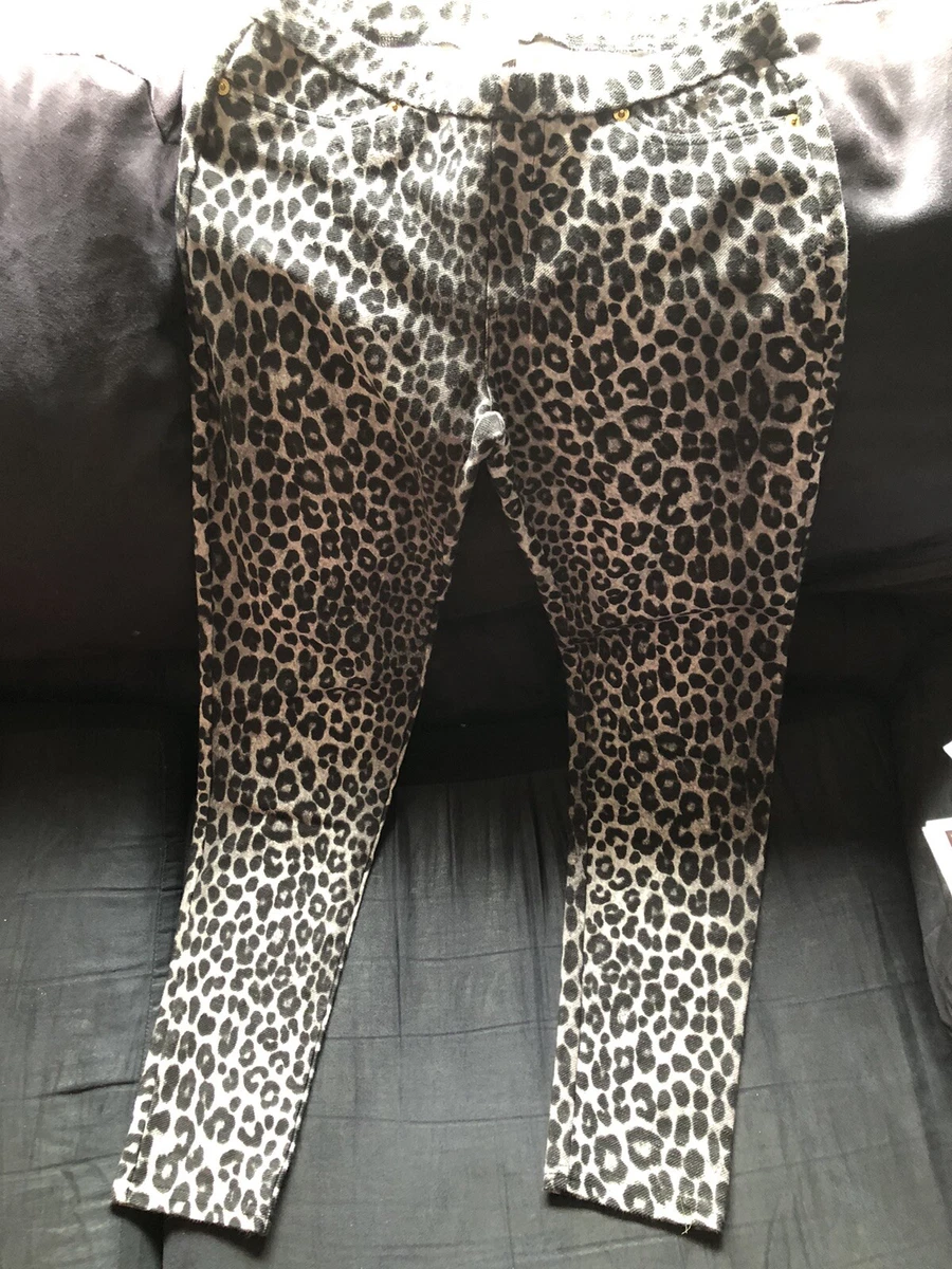 Michael Kors leopard pants/leggings P/S gently used