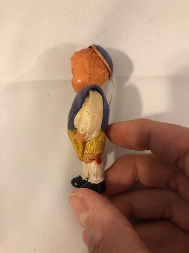 Muñeca de celuloide miniatura niño y niña Alemania Austriaco 3" - Imagen 7 de 10
