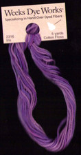 Weeks Dye Works Hand Dyed Floss 2316 IRIS PURPLE 5 yd Cross Stitch Needlepoint