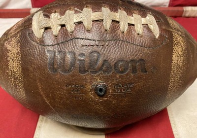 Vintage 1970s Wilson Leather Official Intercollegiate Football TD
