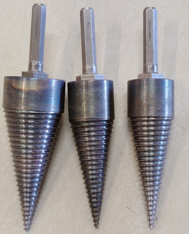 3 New Hex Shank Firewood Drill Bits Wood Log Splitter Screw Driver