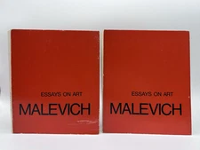 MALEVICH Essays on Art 1915-1933 1st/1st 1968 Suprematism Rare Out of Print