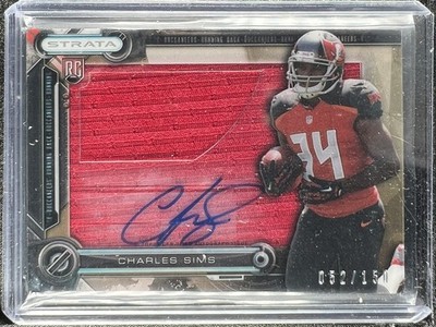 Sims, Charles - 2014 Topps Strata - Rookie - Swatch/Autograph - 52/150