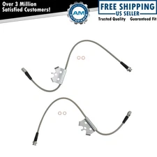 Stainless Steel Front Brake Hose Fits 1996-2000 Chevrolet 1996-2000 GMC