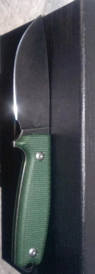 Jeabrother Fixed Blade 14c28n Carbon Steel With Sheath Micarta Scales - Image 4 of 4