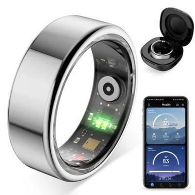COLMI R02 Smart Ring with Charging Case Health Fitness Tracker Heart Rate Sleep