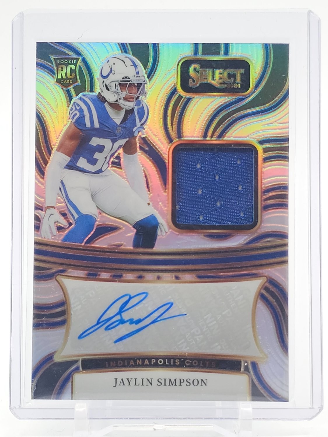 Jaylin Simpson Panini Select Rookie Signature Memorabilia #RSMJSN Base