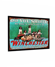 Winchester Rifles Guns Firearms Big Game Ammunition Sign Sticker 4 SIZES
