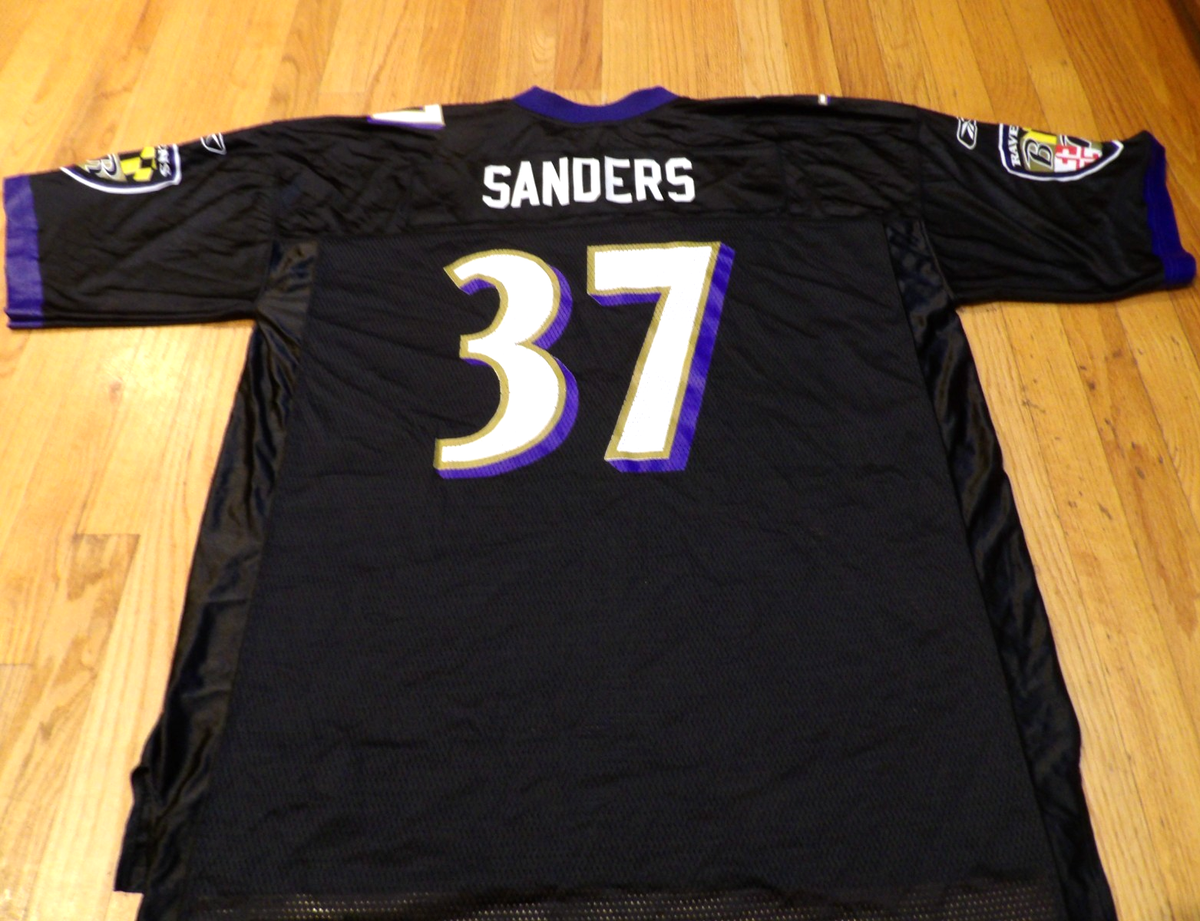 VTG REEBOK NFL EQUIPMENT BALTIMORE RAVENS DEION SANDERS