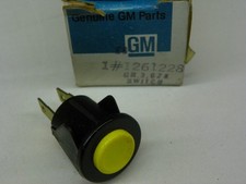 GM 1261228 Switch Various GM Models 1960s-1970s NOS Yellow Button - USA Made