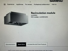 Gaggenau Recirculating Air System