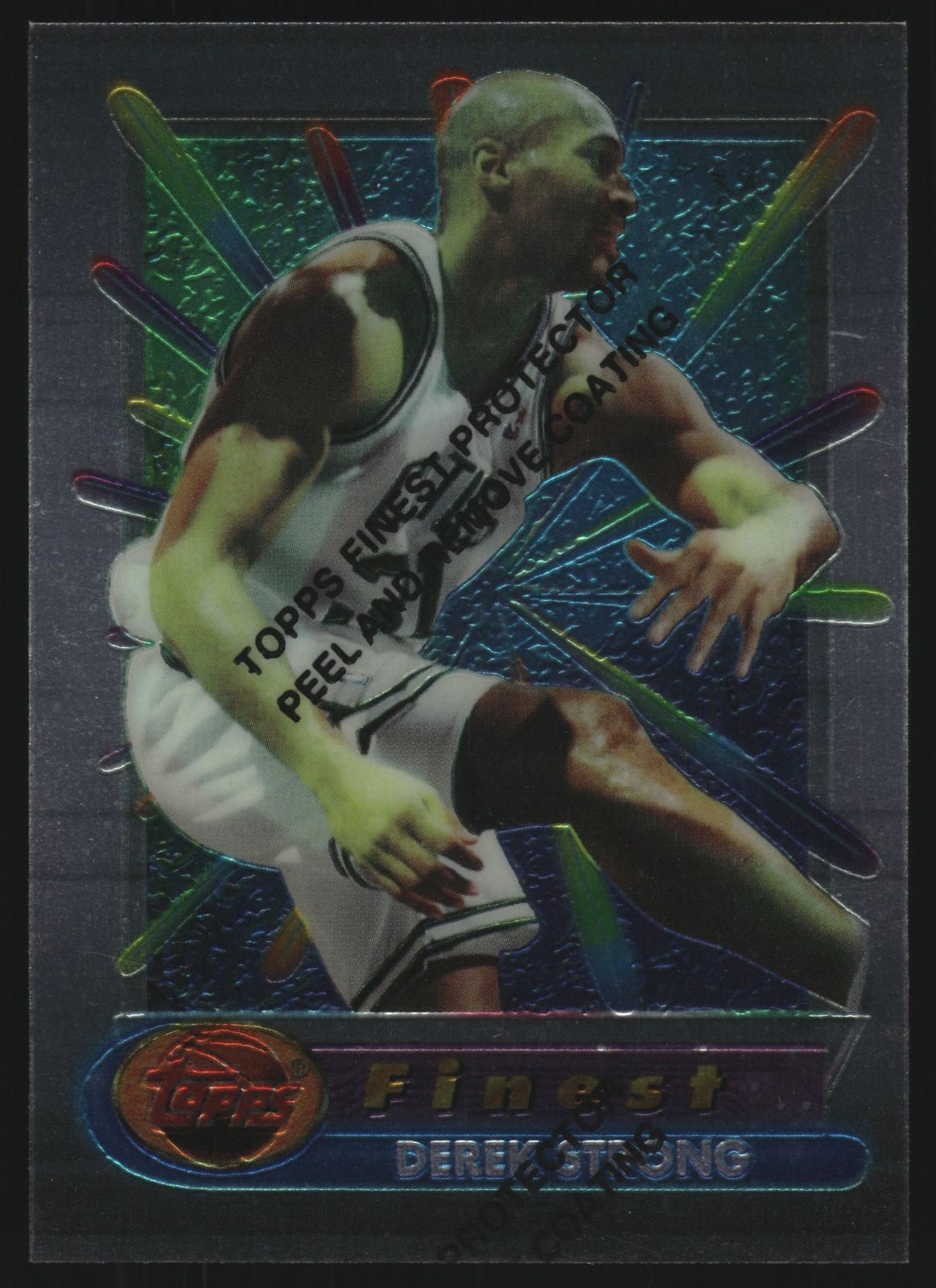 1995 Topps Finest Derek Strong #319 Celtics Moment Vintage