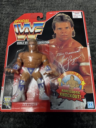 Vintage WWF Hasbro Series 8 1993 Red Card Lex Luge...