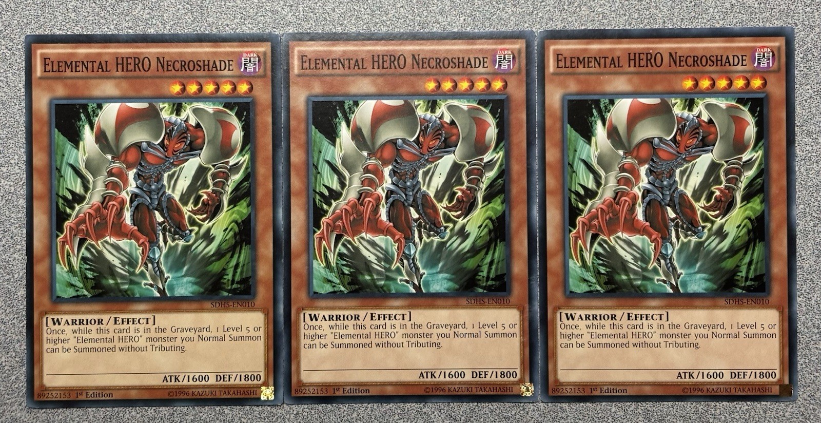 Elemental HERO Necroshade SDHS-EN010 Structure Deck: HERO Strike 1st Edition