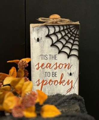 Tis The Season To Be Spooky Block Art - DNS