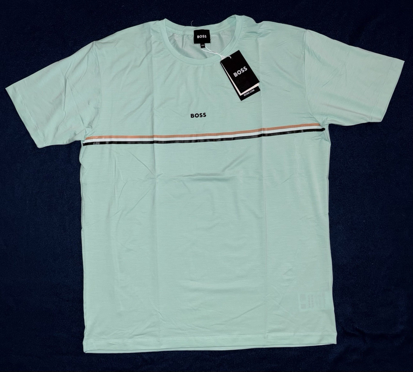 Hugo Boss Men's Short Sleeve T-Shirt Graphic Print Size 2XL