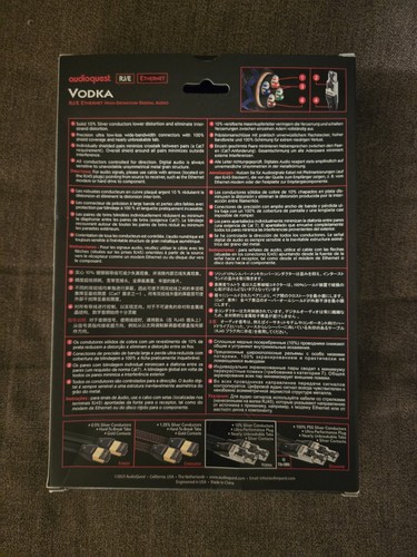 AudioQuest Vodka RJ/E CAT 7 Ethernet Cable (1.5 meters)(4.9 Feet) - 第 2/3 張圖片