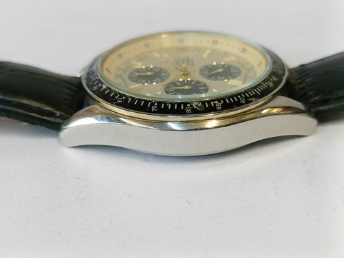 CASIO EDIFICE CHRONOGRAPH QUARTZ GOLD DIAL EF-503 JAPAN MEN'S WORKING CONDITION - Picture 19 of 20