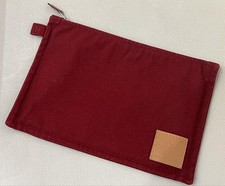 HERMES Canvas Clutch Pouch Bag Authentic
