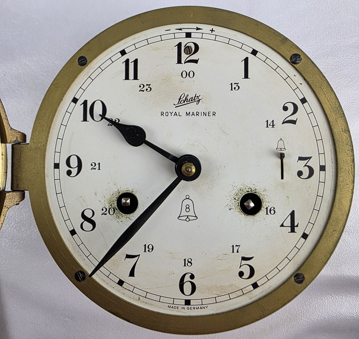 Vintage Schatz Royal Mariner 8 Day Ship's Bells Clock West Germany