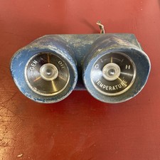 1959 1960 Chevrolet Impala Gauge Cluster Housing Gen Oil Temp Oem Blue