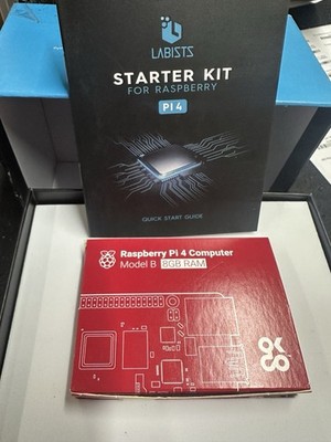 Raspberry Pi4- Kit Quad-Core 8GB Dual-WiFi Bluetooth Dual-Fan Heatsink- 128GB SD