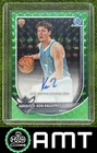Kon Knueppel RC 2025-26 Bowman 11/99 Chrome Auto Green Geometric Rookie Hornets