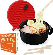 Ramen Cooker,Microwave Ramen Bowl,Noodle Bowl 48 Oz,College Dorm Room Essentials
