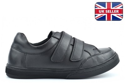 Chatterbox Jungen Tyler Leder Schulschuhe Jungen Leder Schul Turnschuhe Größe 1-6