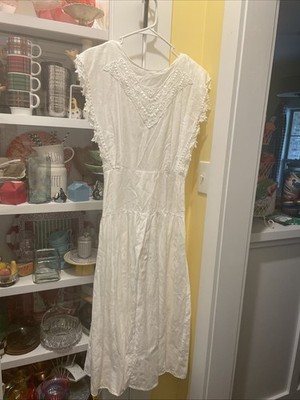 Vintage My Michelle Lace Cotton Dress Size 11/12