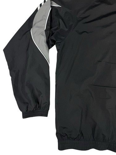 Adidas Trainingsjacke Retro schwarz Y2K Zip Große 42/44 - Bild 9 von 12