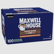 Maxwell House House Blend Medium Roast K-Cup Coffee Pods 100 Count BB 12/16/2026