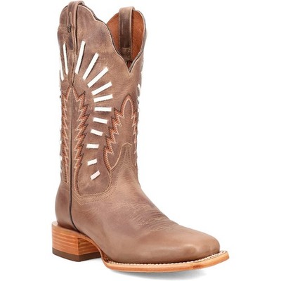 Dan Post Lacey Hellbraun Leder Breit Quadratische Zehe West Cowgirl Stiefel (US