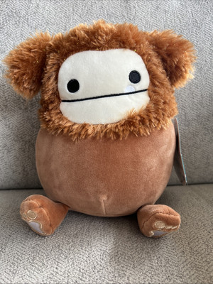 Squishmallows 8'' Benny Big Foot Brown Plush Stuffed Animal Yeti Kellytoy