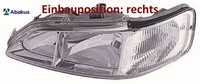 Abakus 217-1129L-LD-EM Hauptscheinwerfer Links Scheinwerfer FüR Honda