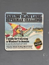 Carling Superman Challenge Beer Mat