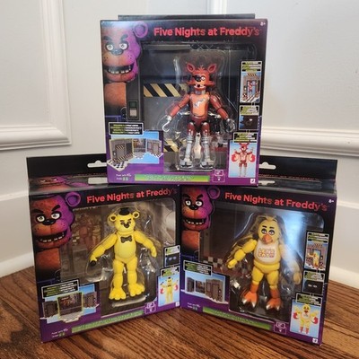 FNAF Jazwares Office Set Bundle Foxy Chica Golden Freddy 5  SHIPS TODAY ON HAND