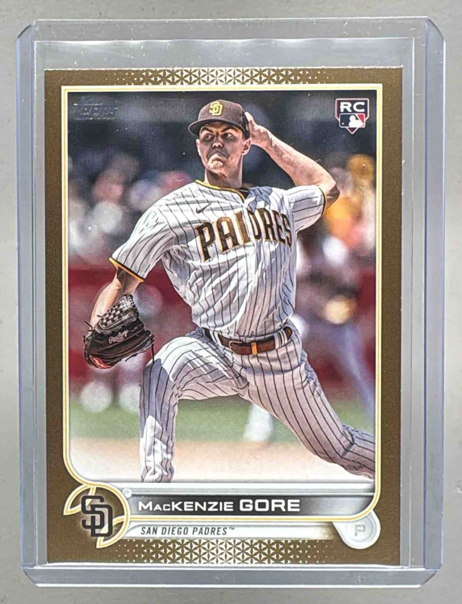 MacKenzie Gore 2022 Topps Update #US81 Gold Rookie RC /2022