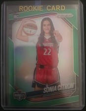 2025 Panini Prizm WNBA Sonia Citron #148 Green Prizm RC Variation