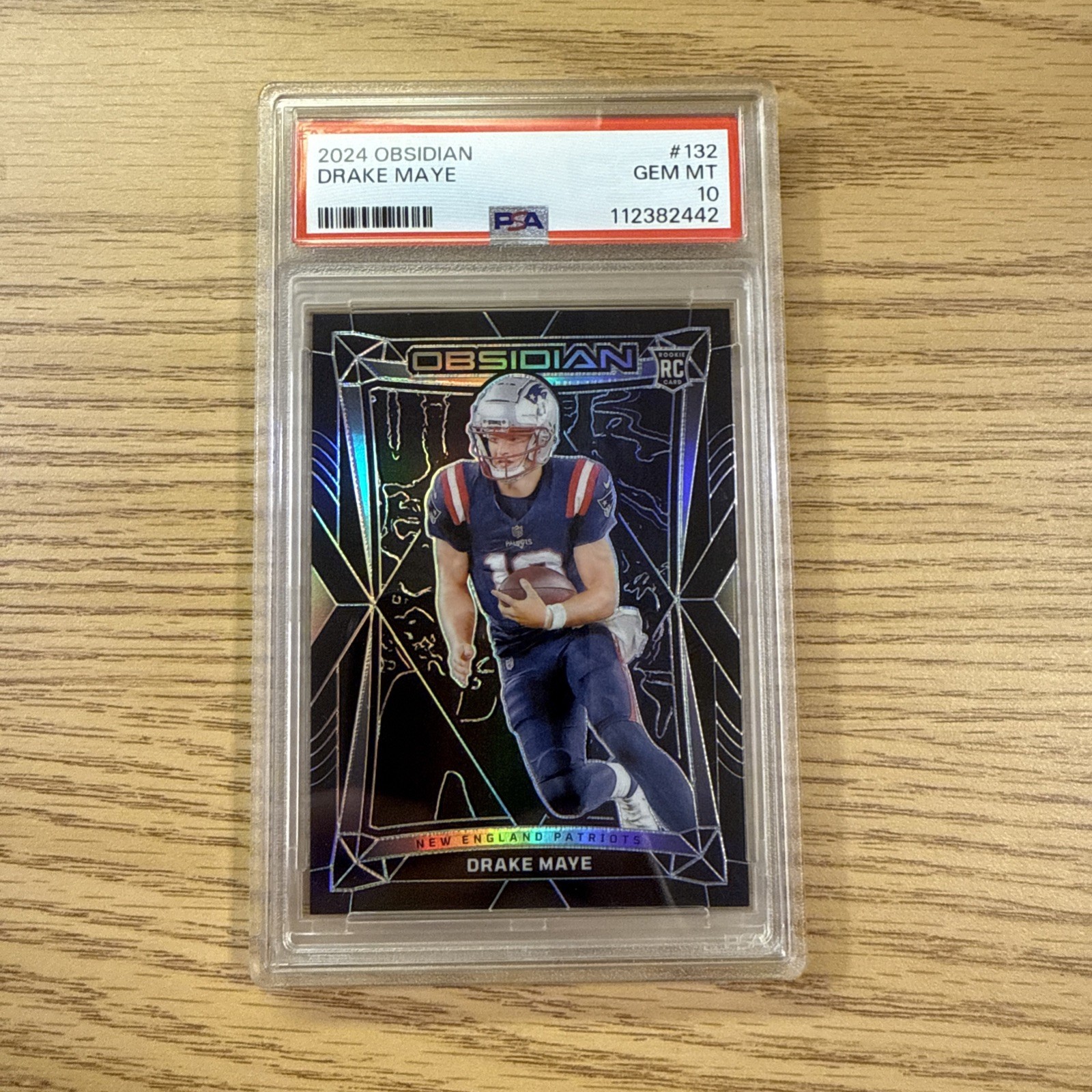 2024 Panini Obsidian - Drake Maye #132 (RC) PSA 10