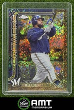 Prince Fielder 2025 Topps Gilded 12/50 Chrome Gold Mini-Diamond Brewers
